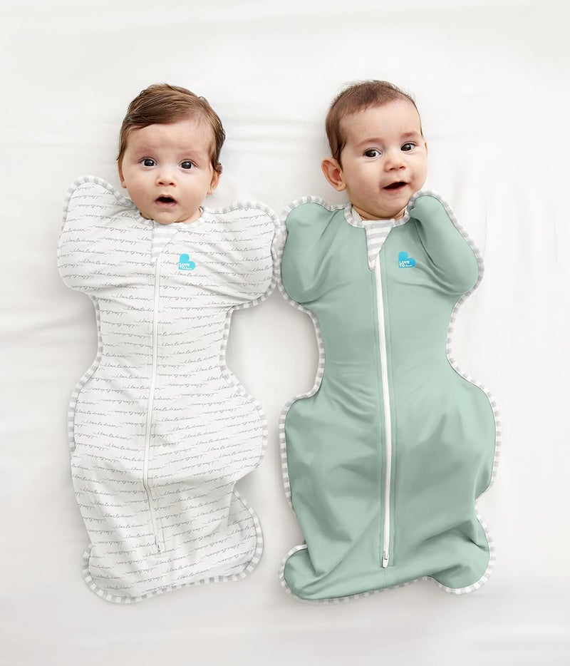 لاف تو دريم Love to Dream Swaddle, Baby Sleep Sack, Swaddle Up Self-Soothing Swaddles for Newborns, Get Longer Sleep, Snug Fit Helps Calm Startle Reflex, Lite 0.2 Tog Sleep Sack, 13-19 lbs, Olive - Image 4