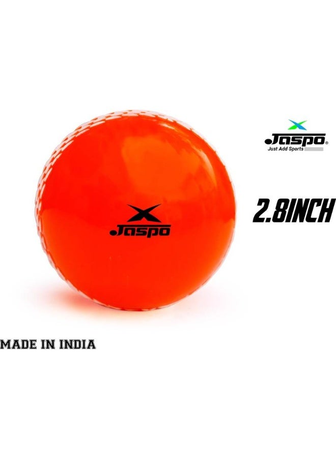 Jaspo Jaspo T-20 Plus for Indoor & Outdoor Street Cricket Synthetic Ball  (Standard, Pack of 1, Orange) - Image 2
