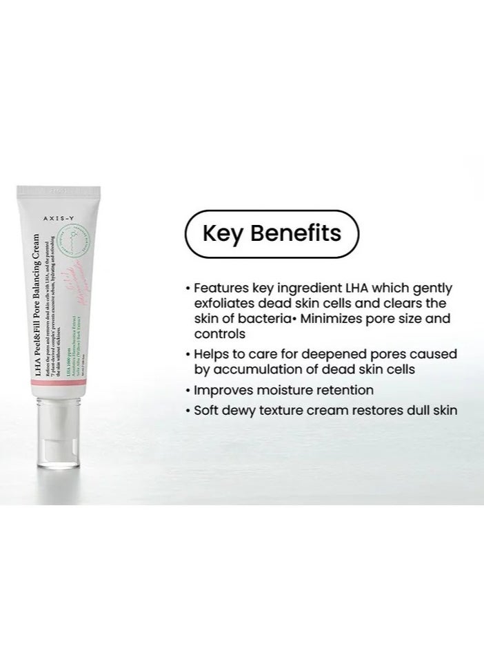 AXIS-Y - LHA Peel&Fill Pore Balancing Cream 50ml. Moisturizing, nourishing - Image 1