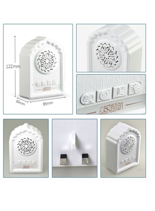 Equantu Quran Decoration Wall Plug Beautiful Quran Speaker, Complete Quran Recitation Zikir Speaker for Home, Mosque, Office - Image 2