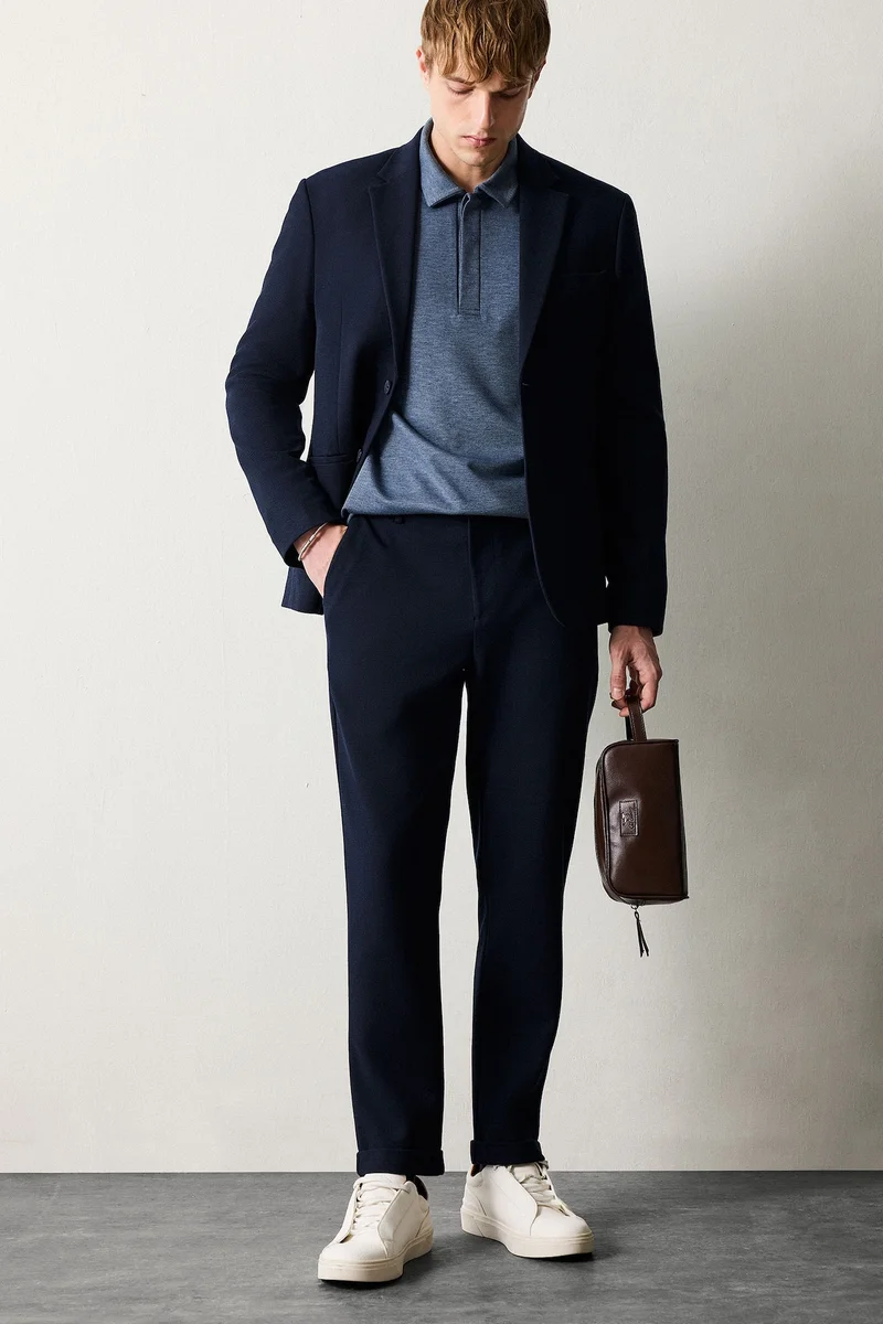 Defacto  Fitted Straight Leg Trousers for Men | Best Price UAE