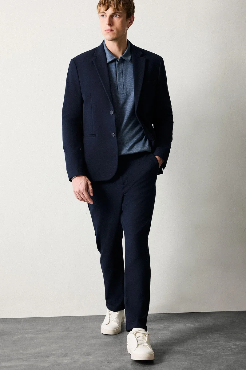 Defacto  Fitted Straight Leg Trousers for Men | Best Price UAE