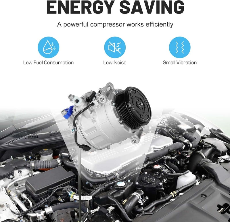 ILONPA New AC Air Condition Compressor with Clutch for Mercedes-Benz Models - Image 4