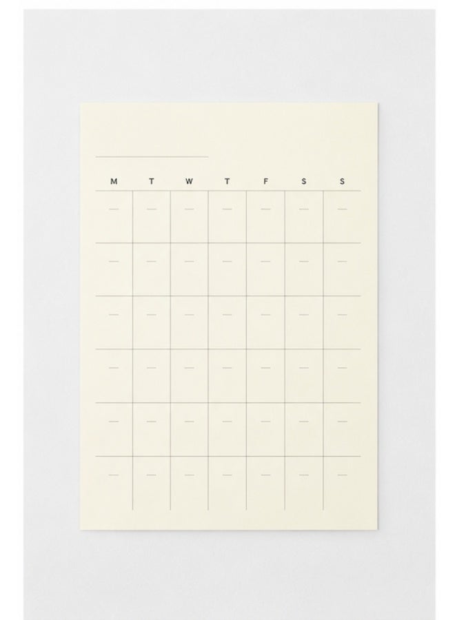 MIDORI MD Undated Monthly Diary Stickers 84794006, approx. 138 x 95 mm, 16 stickers, Cream / Pastel, MD Paper, 16-piece pad for custom planners - Image 3