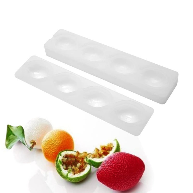 mostsom Silicone Mold Baking Pan Non-Stick Baking Pastry Chocolate Cake Dessert DIY Decoration Tools (2PCS Lemon Q_14x3.2x0.23 inch) - Image 1