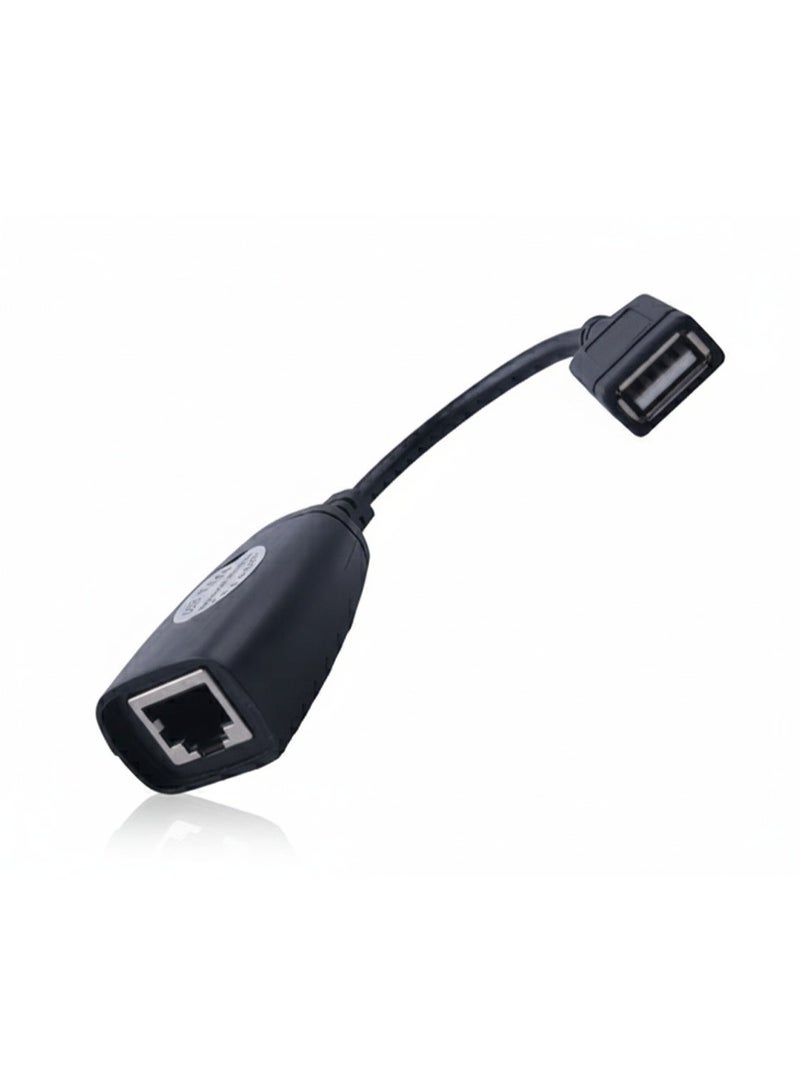 USB RJ45 Extension Adapter Set Extend USB Over Ethernet Cable Up to 150 Feet Male to Female USB Connectors Plug and Play Ideal for Printers Cameras Keyboards and More - Image 2