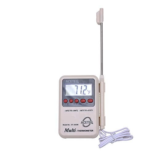 Thermocare Glass Multi Stem Digital Thermometer with External Sensing Probe and Portable LCD Digital, Pack Of 1 - Image 1