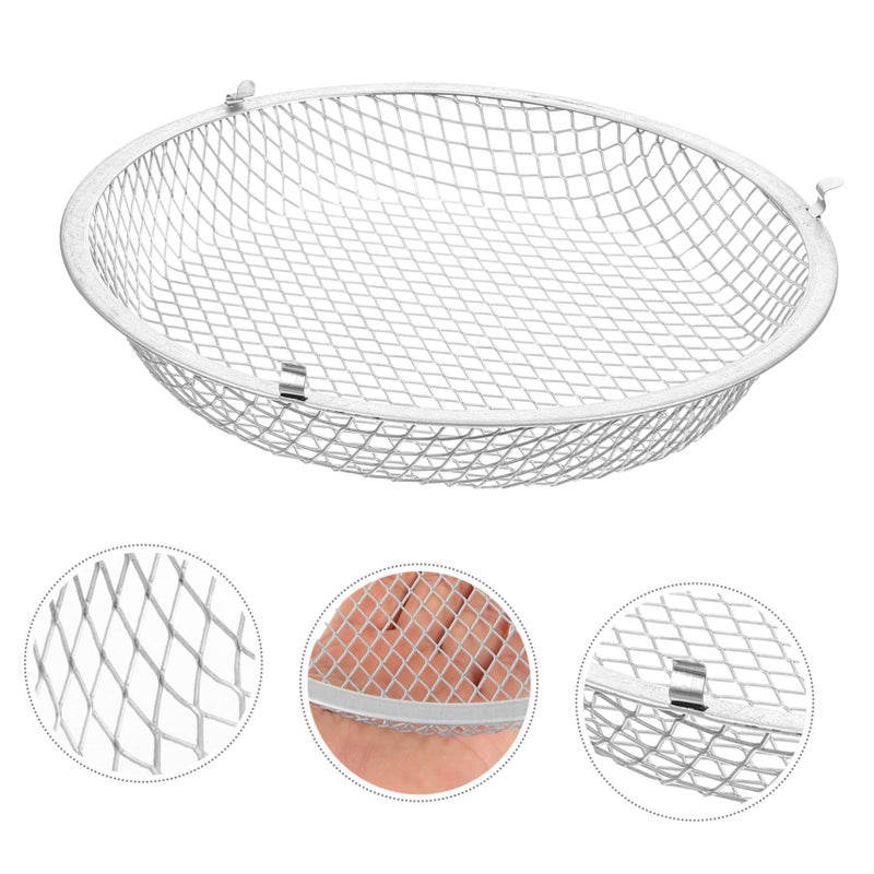 Reptile Heat Lamp Mesh Cover Scald Protection Shade Durable Easy To Install For Heating Lamps Lizard Boxes Tanks Metal Silver - Image 4