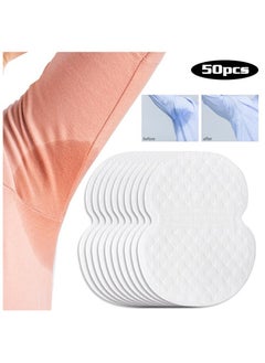 Generic Underarm Sweat Pads for Women and Men Fight Hyperhidrosis [50 Pack], Armpit Sweat Pads Comfortable Unflavored, Non Visible, Extra Adhesive, Disposable, Sweat Free Armpit Protection  - Image 1