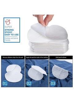 Generic Underarm Sweat Pads for Women and Men Fight Hyperhidrosis [50 Pack], Armpit Sweat Pads Comfortable Unflavored, Non Visible, Extra Adhesive, Disposable, Sweat Free Armpit Protection  - Image 3
