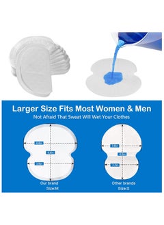 Generic Underarm Sweat Pads for Women and Men Fight Hyperhidrosis [50 Pack], Armpit Sweat Pads Comfortable Unflavored, Non Visible, Extra Adhesive, Disposable, Sweat Free Armpit Protection  - Image 4