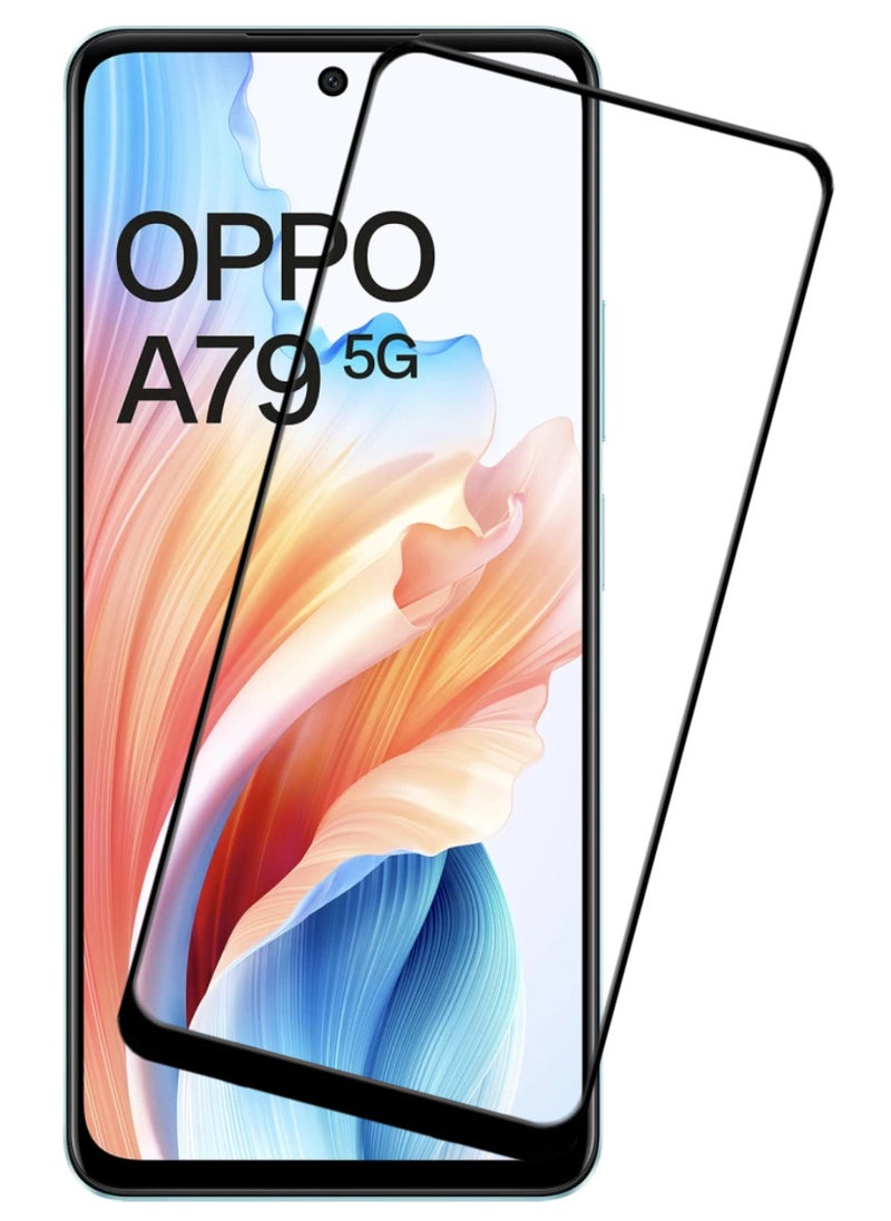 ACLIX Antistatic ESD Dustproof Premium Quality High Definition Tempered Glass Screen Protector Designed For Oppo A79 - Image 1