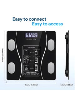 NextWave Smart Scale for Body Weight – Digital Bathroom Weighing Scale with App – Measures BMI, Weight, Fat %, Muscle Mass – Step-On Technology – Max 180kg / 400 lbs  - Image 2