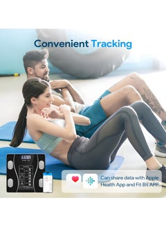 NextWave Smart Scale for Body Weight – Digital Bathroom Weighing Scale with App – Measures BMI, Weight, Fat %, Muscle Mass – Step-On Technology – Max 180kg / 400 lbs  - Image 3
