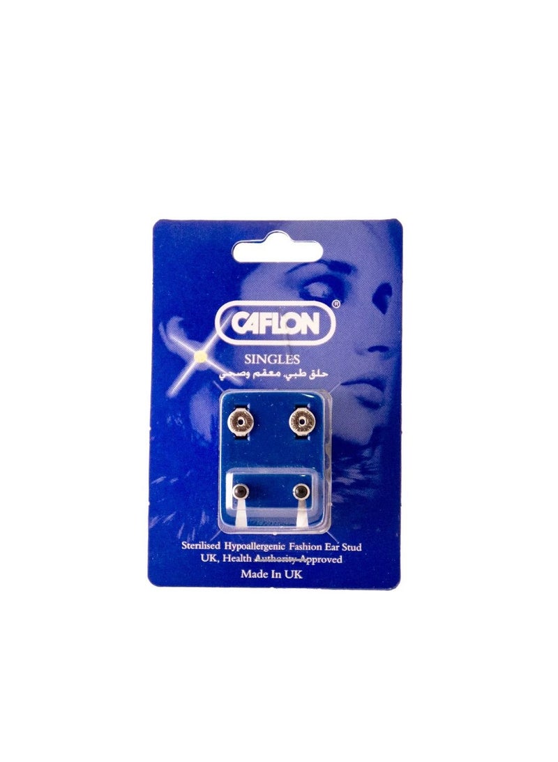 Caflon Singles Cabochon Black Onyx WS Earring - Image 1