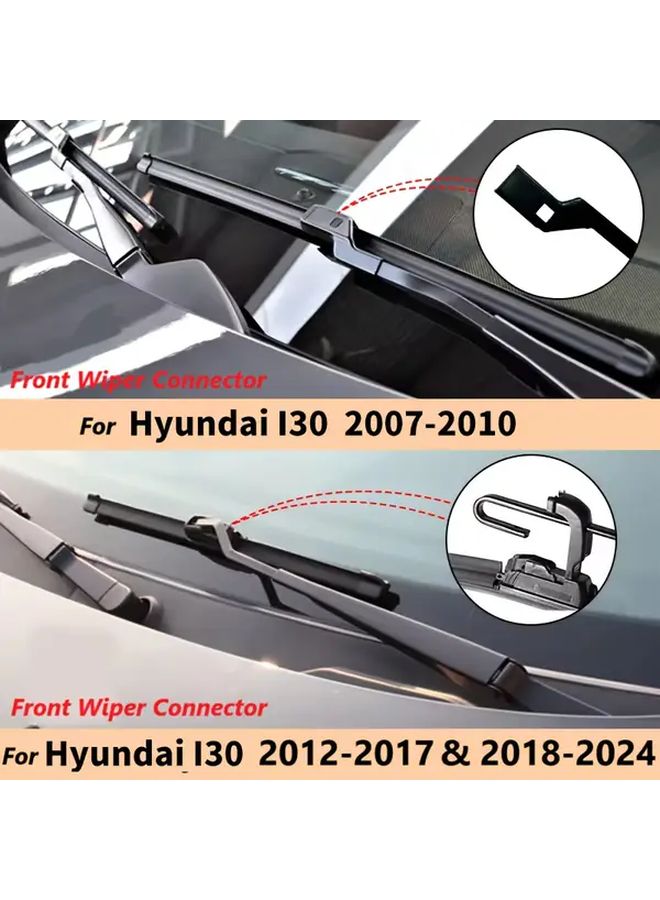Frameless Windshield Wiper Set 3pcs Kit For HYUNDAI i30 2018 2024 - Image 4