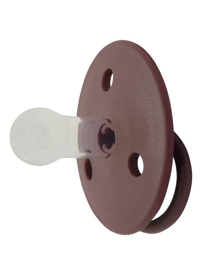 Mininor Pack of 2 Baby Round Pacifier Silicone, 0 Months +, Heath Flower - Image 2