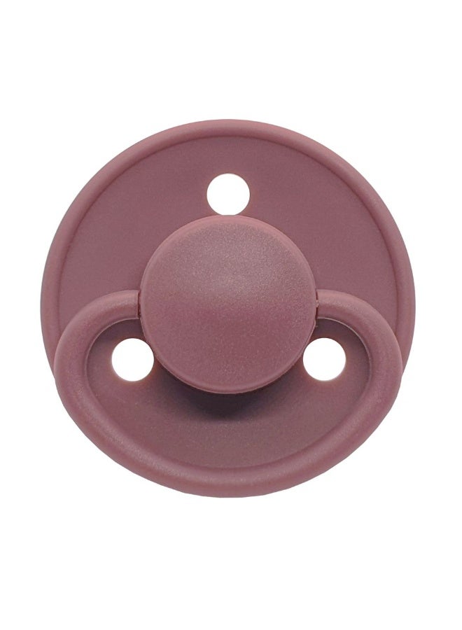 Mininor Pack of 2 Baby Round Pacifier Silicone, 0 Months +, Heath Flower - Image 3