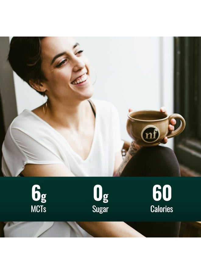 Natural Force Creamy Caramel MCT Oil – Non Dairy, Keto Certified, Emulsified MCTs for Low-Carb, Ketogenic Coffee, Smoothies, & Shakes - Mixes Instantly + No Blending Required – 16 Oz Glass Bottle - Image 4