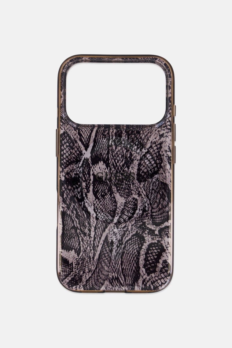GUESS iPhone 17 Pro Python Pattern Compatible MagSafe Mobile Case, Multicolor - Image 2