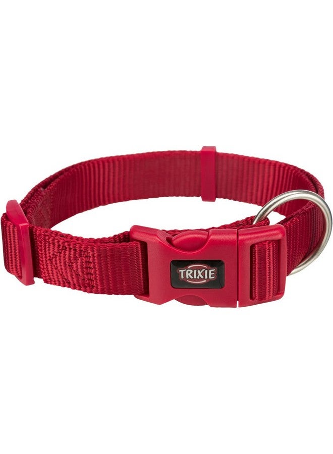 تريكسي حزام طوق للكلاب عالي الجودة، تصميم أنيق، شريط شبكي قابل للتعديل، تخفيف الضغط، مع موصل مقود، طوق رقبة للكلاب، 35-55 سم/20 مم، مقاس كبير، أحمر (عبوة من قطعتين) - Image 1