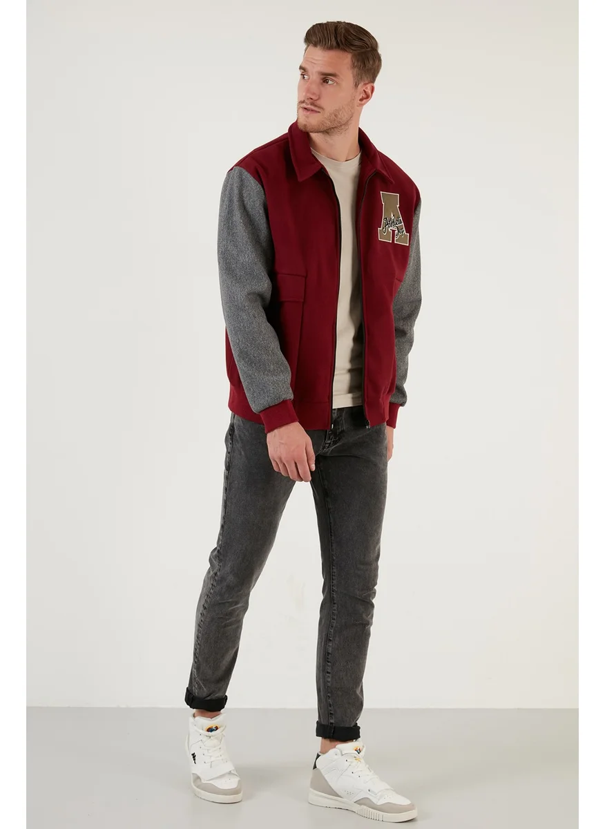 Buratti Emblem Zippered Regular Fit Bomber Coat Men's Coat 5715896