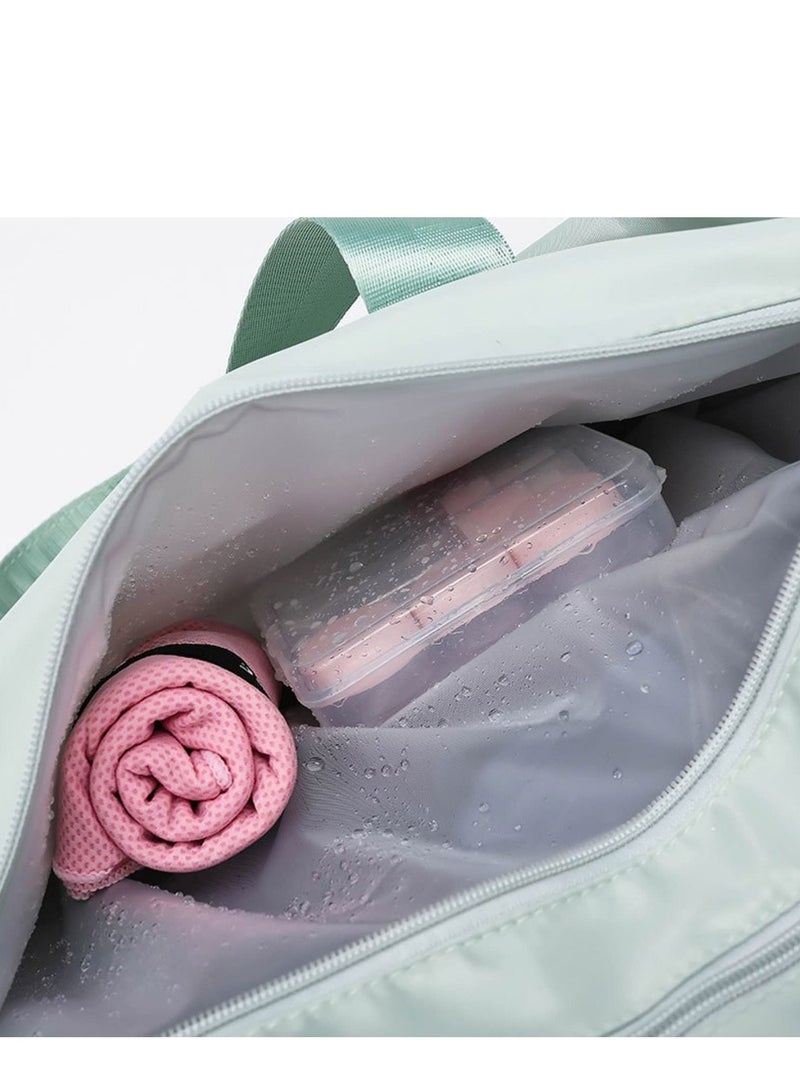 Excefore Duffle Bag Gym Bag for Women Separate Shoes Compartment Yoga Bag Wet and Dry Separation Beach Bag  - Image 4