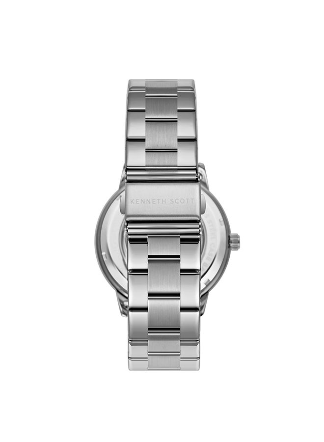 KENNETH SCOTT Men's Stainless Steel Automatic  Watch K24324-KBSN - 43.5 mm  - Image 2