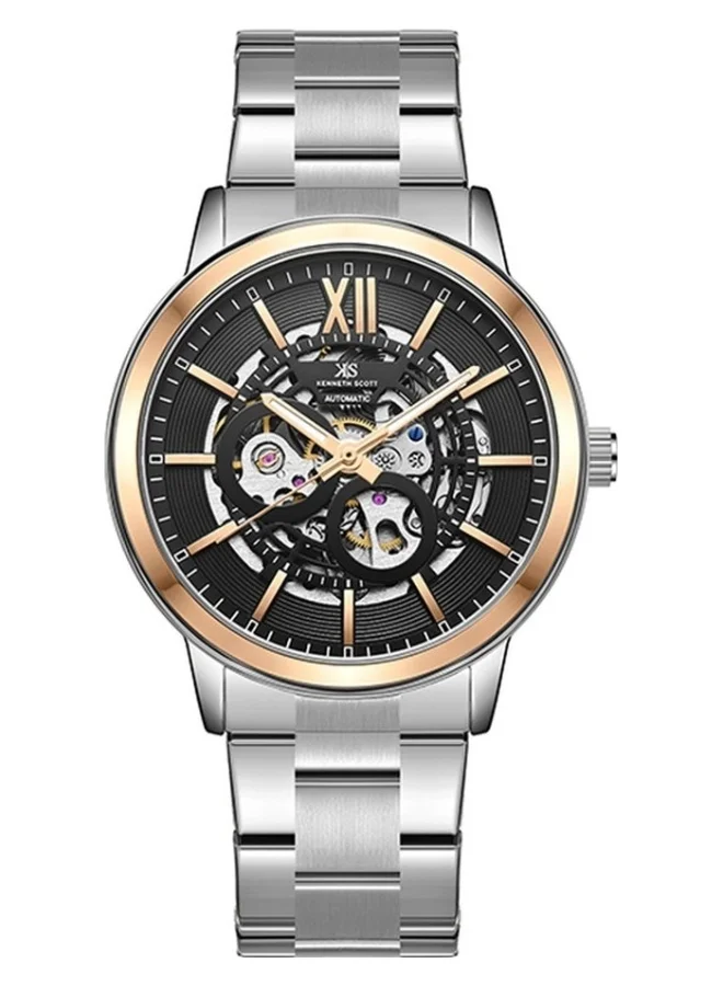 KENNETH SCOTT Stainless Steel Automatic  Watch K24324-KBSN - 43.5 mm