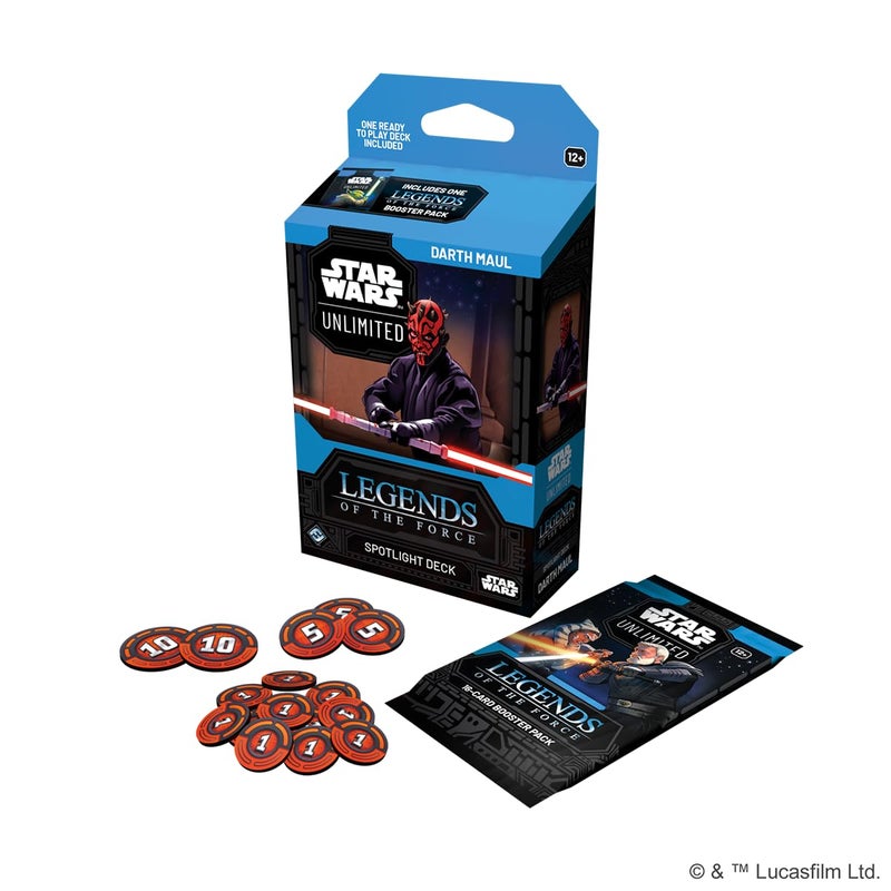 Asmodee Star Wars: Unlimited Tcg Legends Of The Force Darth Maul Spotlight Deck - Ready-To-Play 50-Card Deck With Exclusive Cards  Ages 12+  2+ Players  20 Minute Playtime - Image 2