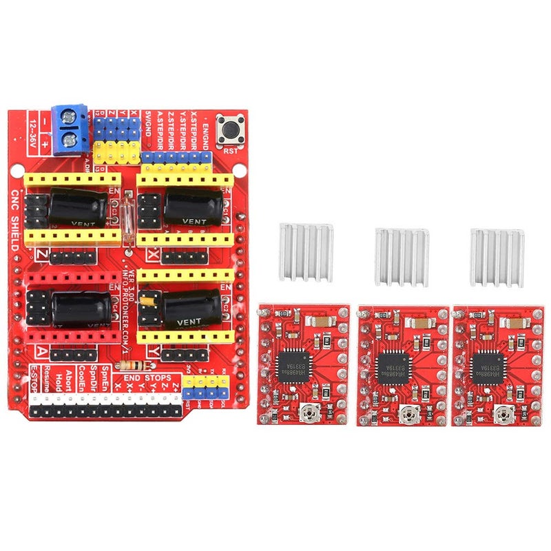 CNC V3 Expansion Board 3D Printer Engraver with 3 A4988 Driver Module GRBL Control - Image 2