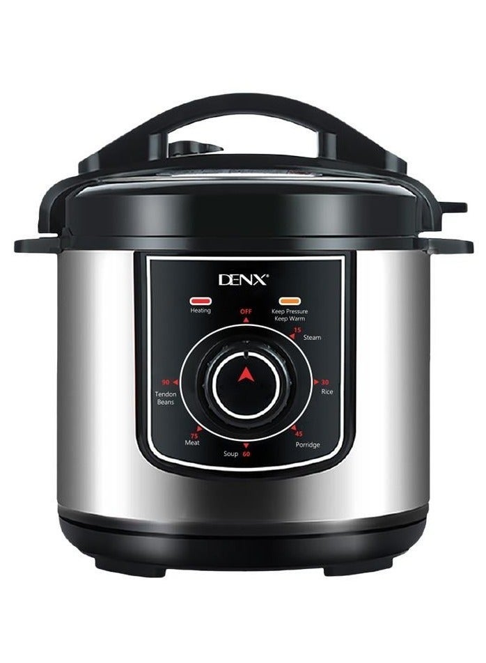 Denx Digital Electric Pressure Cooker Stainless Steel Body Touch Programmable 6L Capacity 1000 Watts - Image 2