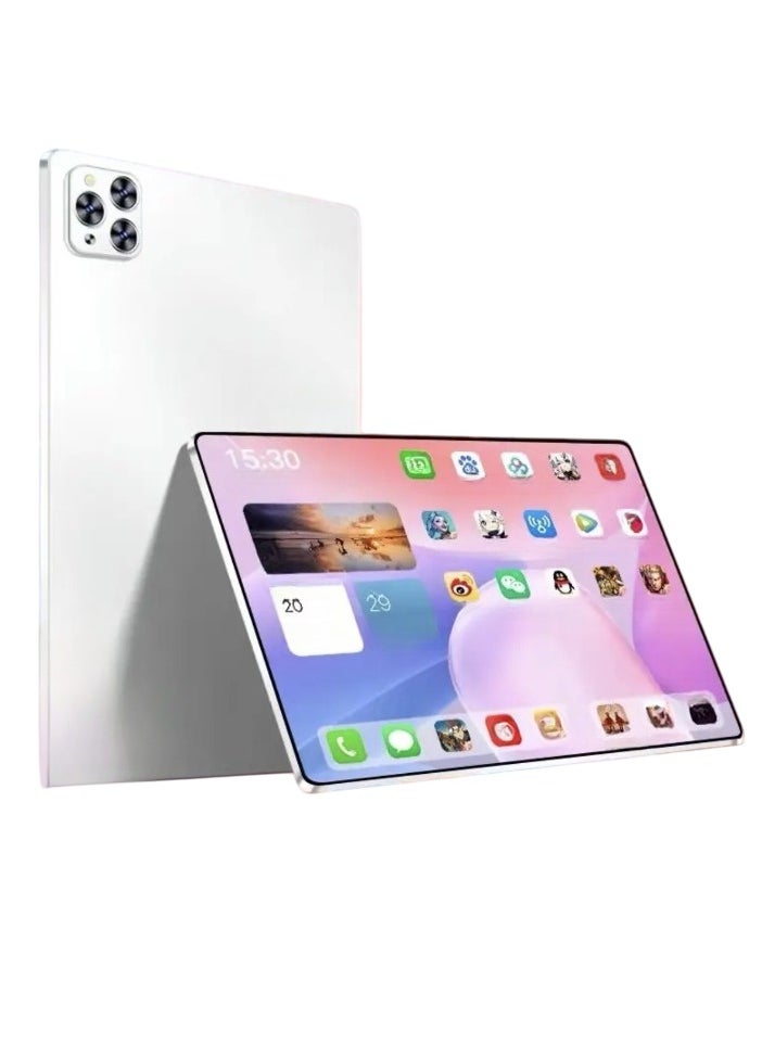 AROAQ Pad Pro Tablet Computer, 5G Full Network Android Pad, High Performance Octa Core Processor Dual Camera Student Learning Tablet For Entertainment Gaming Learning, (1pc, White, 16GB RAM 512GB ROM)  - Image 1