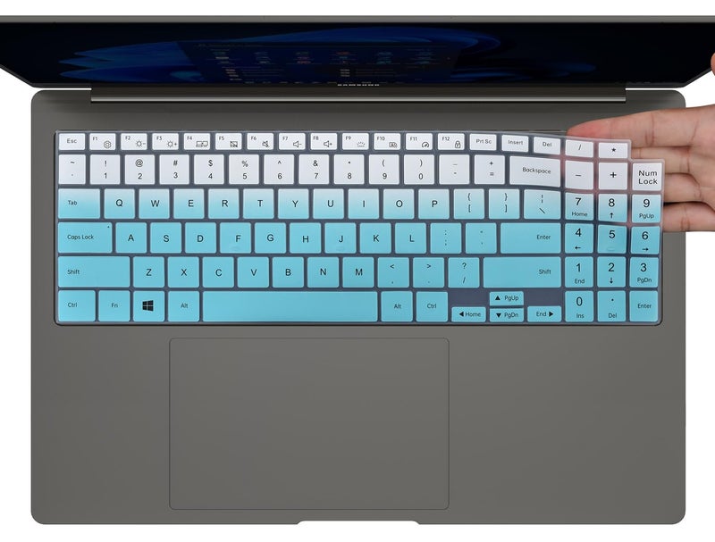 CaseBuy Keyboard Cover for 2025 2024 2023 Samsung Galaxy Book 5 4 3 360/Pro 360 15.6" &16", NP960XFG NP964XFG NP754XFG NP950XED NP950QDB Keyboard Protector -Ombre Mint - Image 1