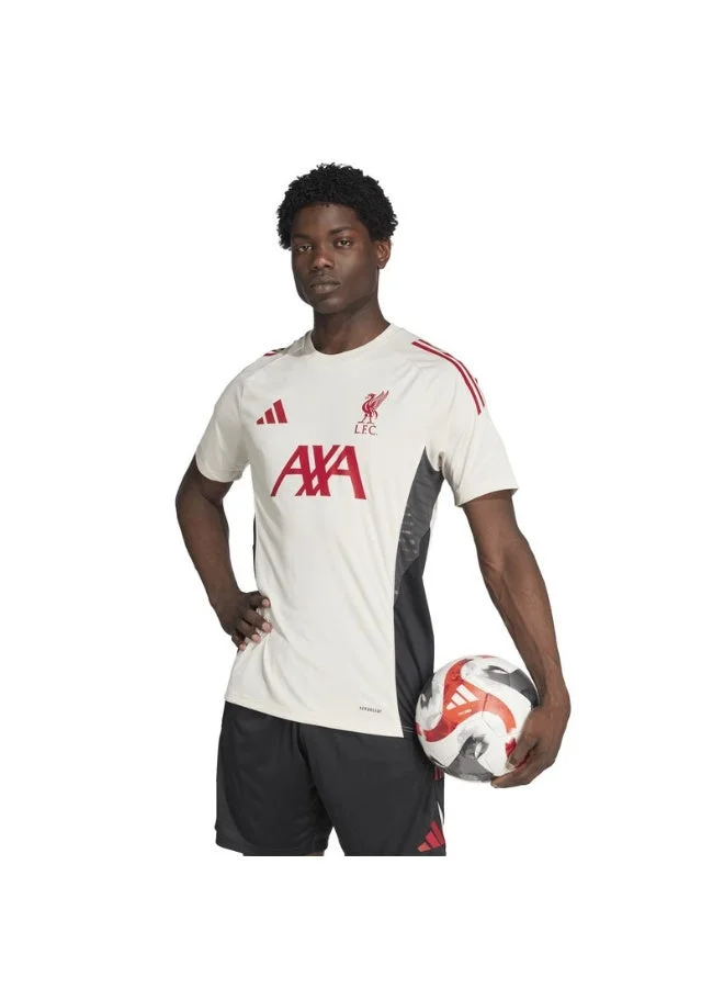 اديداس قميص ليفربول للرجال أبيض قصير الأكمام