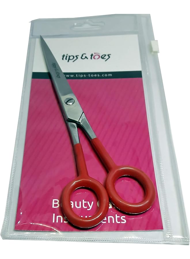 Zaboon Cutting Hairdressing Barber Salon Hairdressers Stainless Steel Scissors For Men Women And Children Red - Image 1