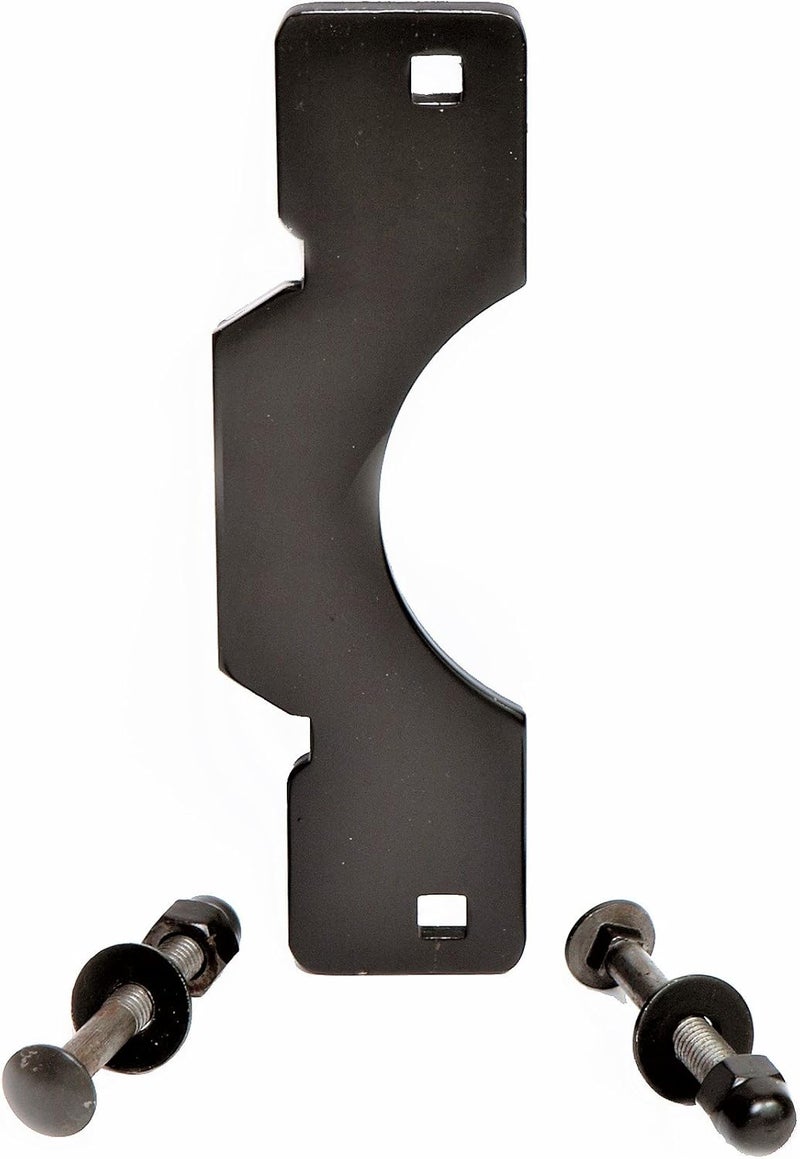 TUFF STRIKE Steel Latch Guard Plate for Outswinging Doors | Electric Strike Door Guard | Low Profile Latch Shield | Anti Pry Door Security | Oil Rubbed Bronze - Image 1