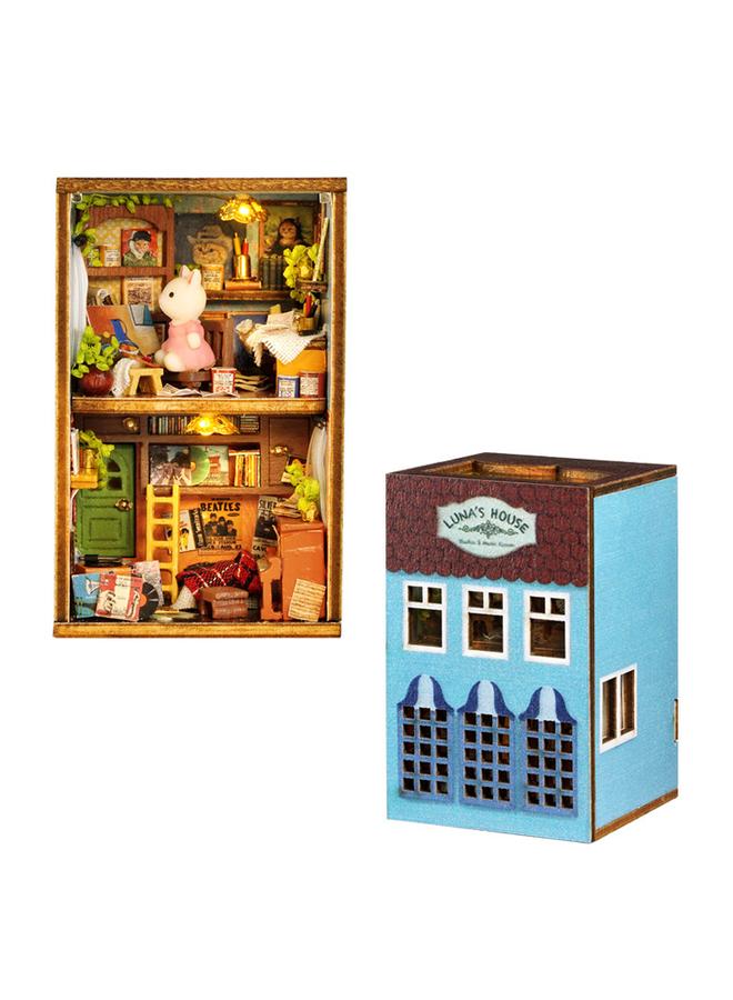 Bluejw Zhiqu House Diy Cabin QH Series Building Blocks Small Town Hand Assembled Single And Assembled Mini Toy Model - Image 1