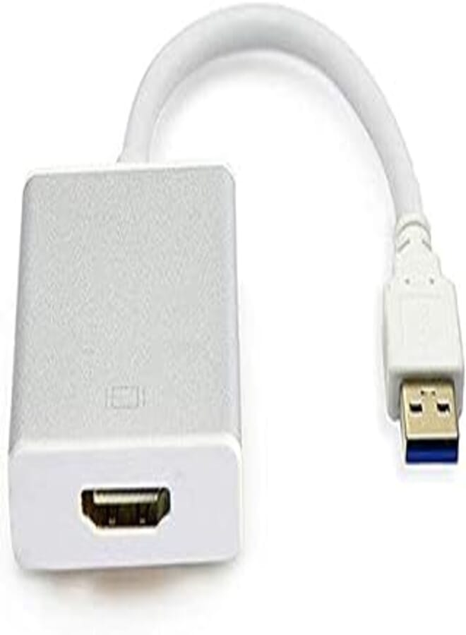 OR Aleesh USB 3.0 to HDMI HD 1080P Video Cable Adapter Converter (White)