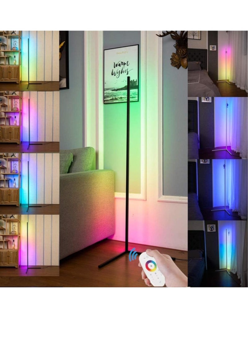 ELTRAZONE Smart RGB Floor Lamp, LED Floor Lamp Ambient Background Light, Modern Minimalism Color Changing LED Dimmable Torchiere - Image 1