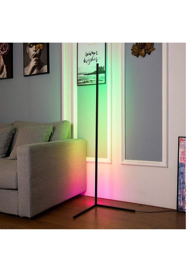 ELTRAZONE Smart RGB Floor Lamp, LED Floor Lamp Ambient Background Light, Modern Minimalism Color Changing LED Dimmable Torchiere - Image 4