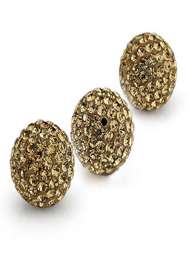 روبيكا خرز طيني على شكل كرة ديسكو مرصع بالكريستال التشيكي من روبيكا يناسب مجوهرات شامبالا (20 قطعة، 10 مم، لون كولورادو فاتح) - Image 2