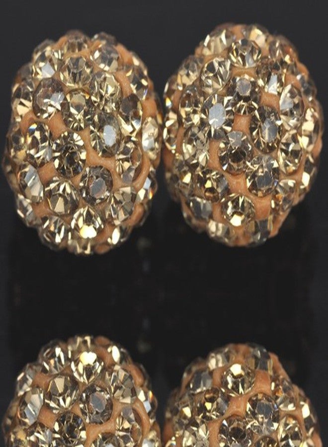 روبيكا خرز طيني على شكل كرة ديسكو مرصع بالكريستال التشيكي من روبيكا يناسب مجوهرات شامبالا (20 قطعة، 10 مم، لون كولورادو فاتح) - Image 3