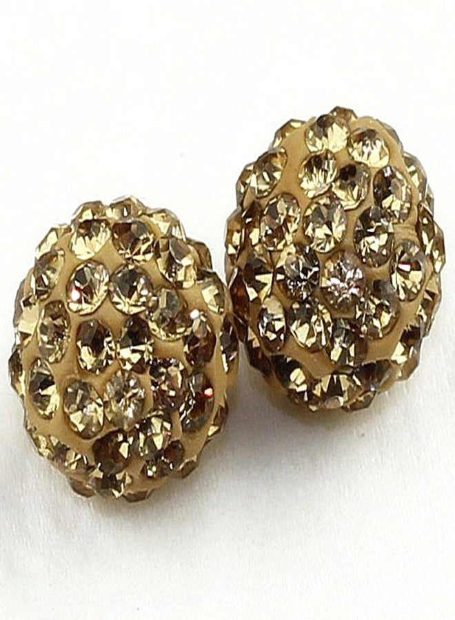 روبيكا خرز طيني على شكل كرة ديسكو مرصع بالكريستال التشيكي من روبيكا يناسب مجوهرات شامبالا (20 قطعة، 10 مم، لون كولورادو فاتح) - Image 4