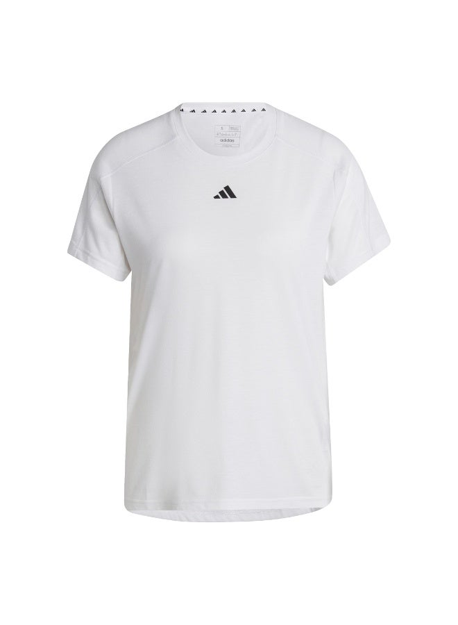 Adidas AEROREADY Train Essentials Minimal Branding Crewneck T-Shirt - Image 1