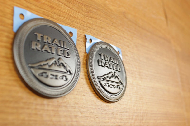 Mopar Jeep Wrangler Set Of 2 75th Anniversary Edition Trail Rated 4x4 Emblems OEM - Image 4