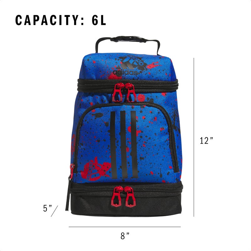 adidas Excel Insulated Lunch Bag, Cooler with Zipper, Pocket for Ice Pack, and Clip, Temperature Control Insulation - Image 5