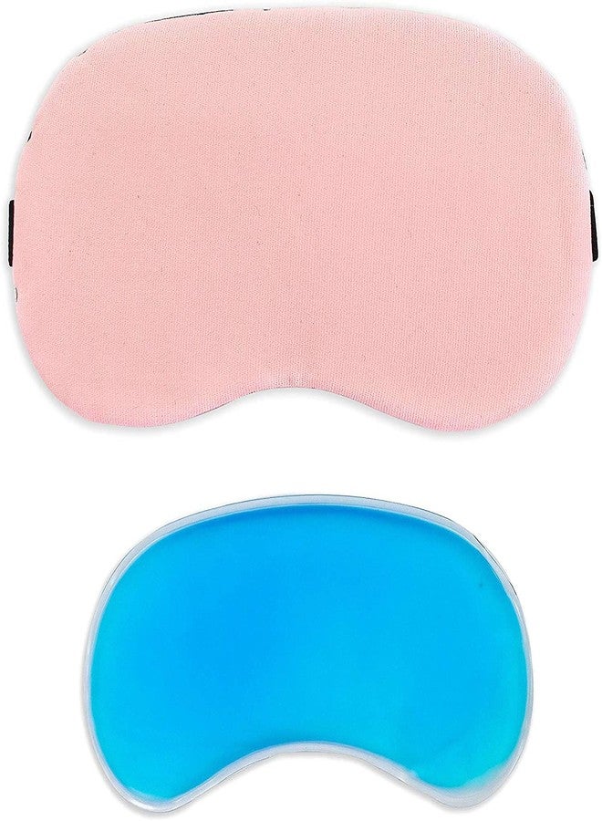 NEEV ENTERPRISE (PACK OF 2) Eye Mask For Sleeping Men Women With Cooling Gel For Night Deep Sleep, Dark Circles, Puffy Eye's, Dry Eyes And Eye Fatigue (PINK) - Image 3