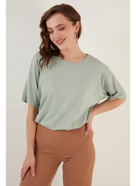 ليلا Crew Neck Oversize Blouse Women's Blouse 5864528
