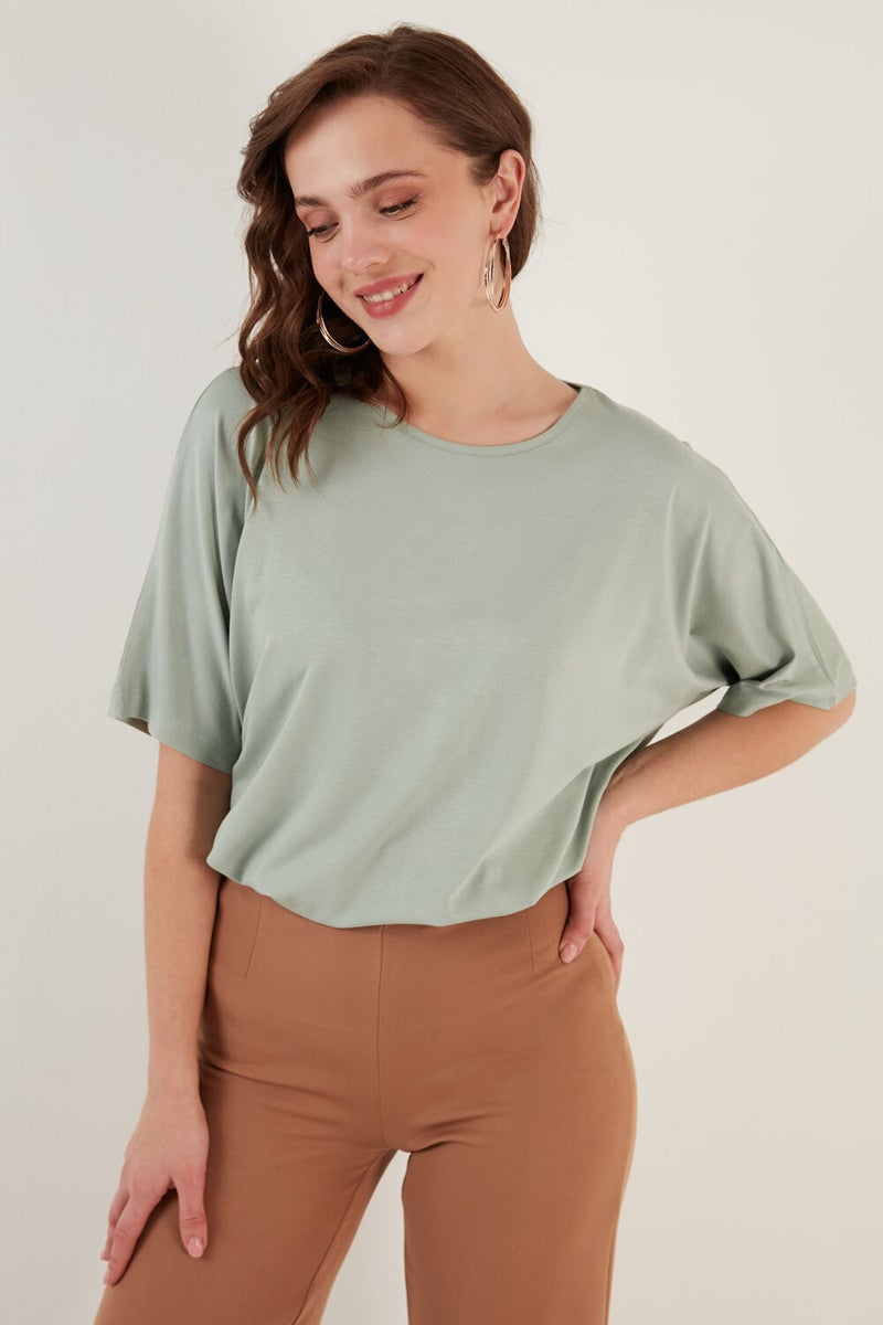 Lela Crew Neck Oversize Blouse Women's Blouse 5864528  - Image 1